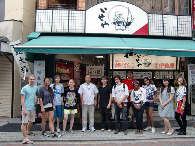 KCP students visited the famous Iseya Sweet Shop