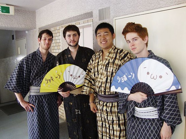 KCP students in traditional Japanese kimono.