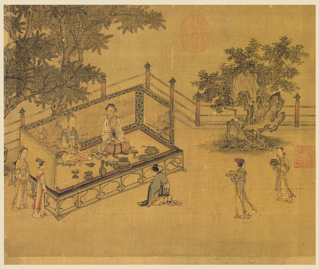 Illustrations of the Ladies' Classic of Filial Piety from the Song dynasty (960-1279).
