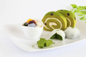 Assorted matcha sweets