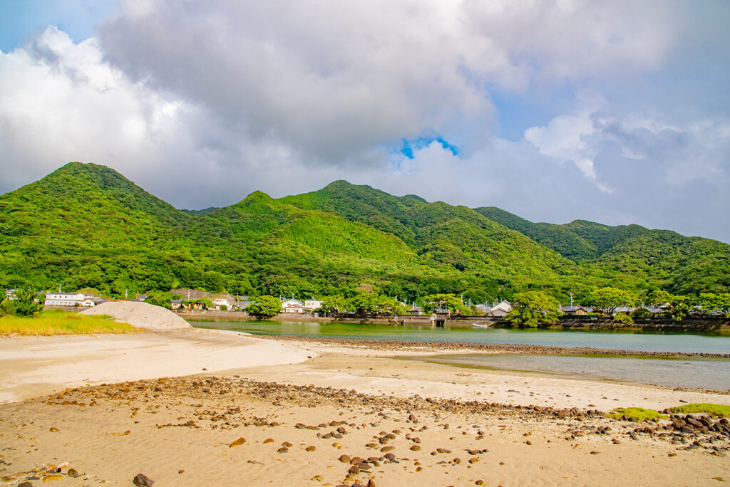 Beautiful beach in Yakushima island, Kagoshima Japan